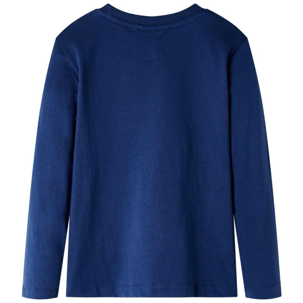 Maglietta Da Bambino A Maniche Lunghe Con Stampa Aereo Blu Marino 92 - Foto 2