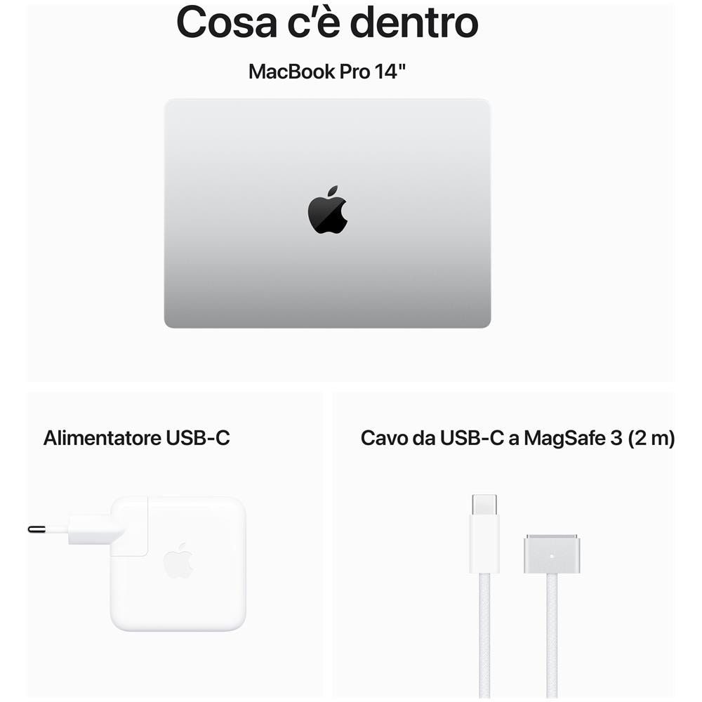 MacBook Pro M3 Monitor 14 " Full HD Mela M3 Ram 16GB SSD 1TB 4XUSB 2 Porte Thunderbolt MacOS Sonoma - Foto 10