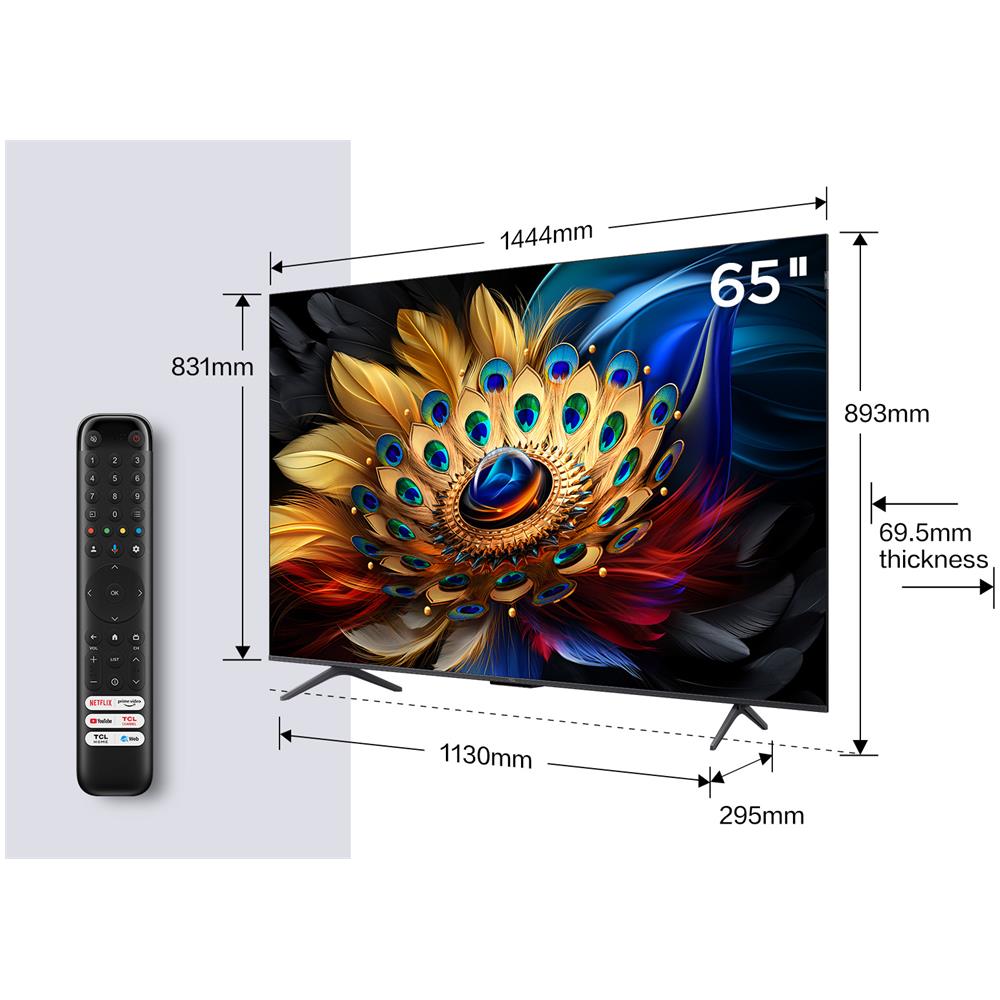 C69 Serie C6 Smart Tv Qled 4k 65'' 65c69b Audio Onkyo Con Subwoofer Dolby Vision Atmos Google Tv - Foto 10