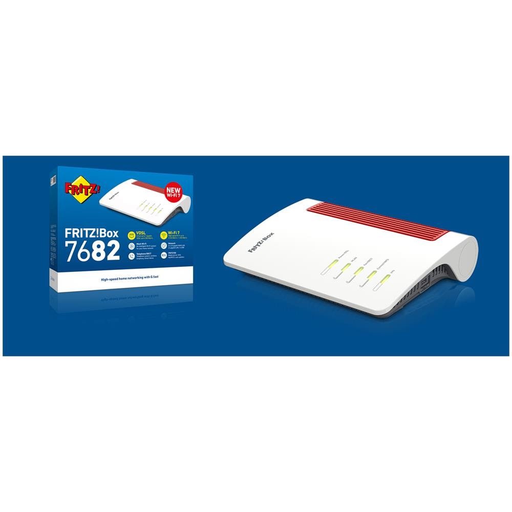 FRITZ!Box 7682 router wireless 2.5 Gigabit Ethernet Dual-band (2.4 GHz / 5 GHz) Bianco - Foto 2
