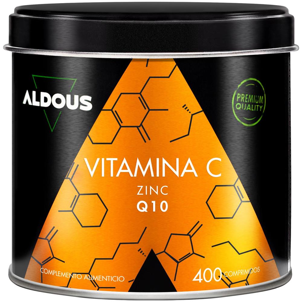 Vitamina C con zinco e coenzima Q10 Aldous | 400 compresse - Foto 1