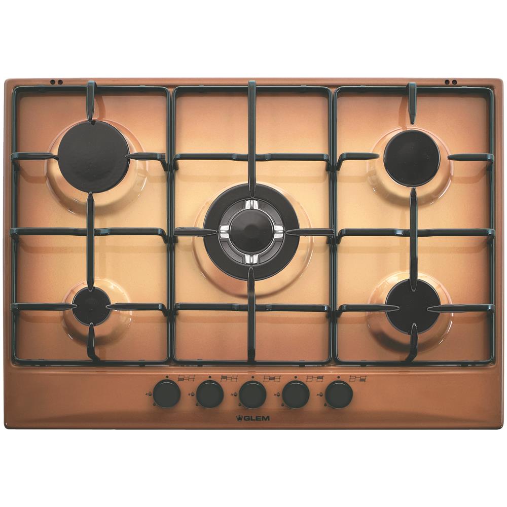 GLEM GAS - GT755TF Piano Cottura a Gas 5 Fuochi Gas Colore Terra di ... GLEM GAS - GT755TF Piano Cottura a Gas 5 Fuochi Gas Colore Terra di ...