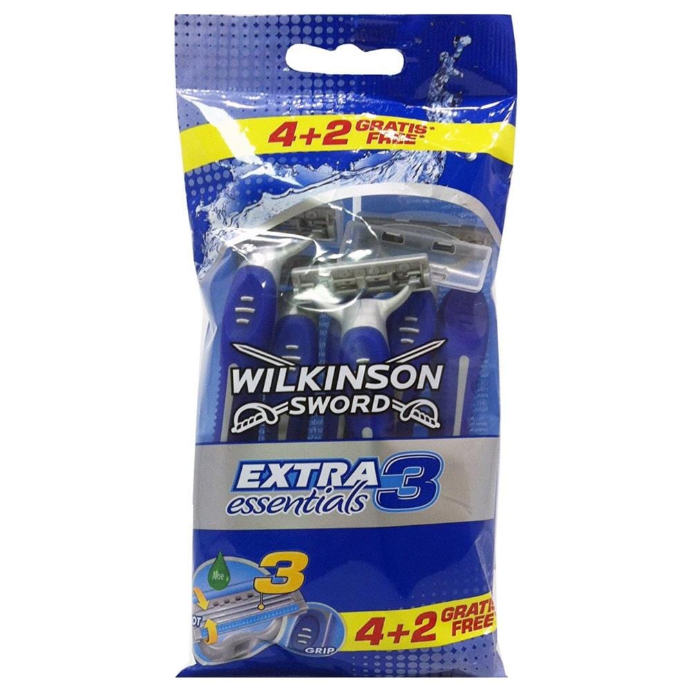 Rasoio Da Barba Usa&getta Extra3 Essential X 4 + 2 - Foto 3