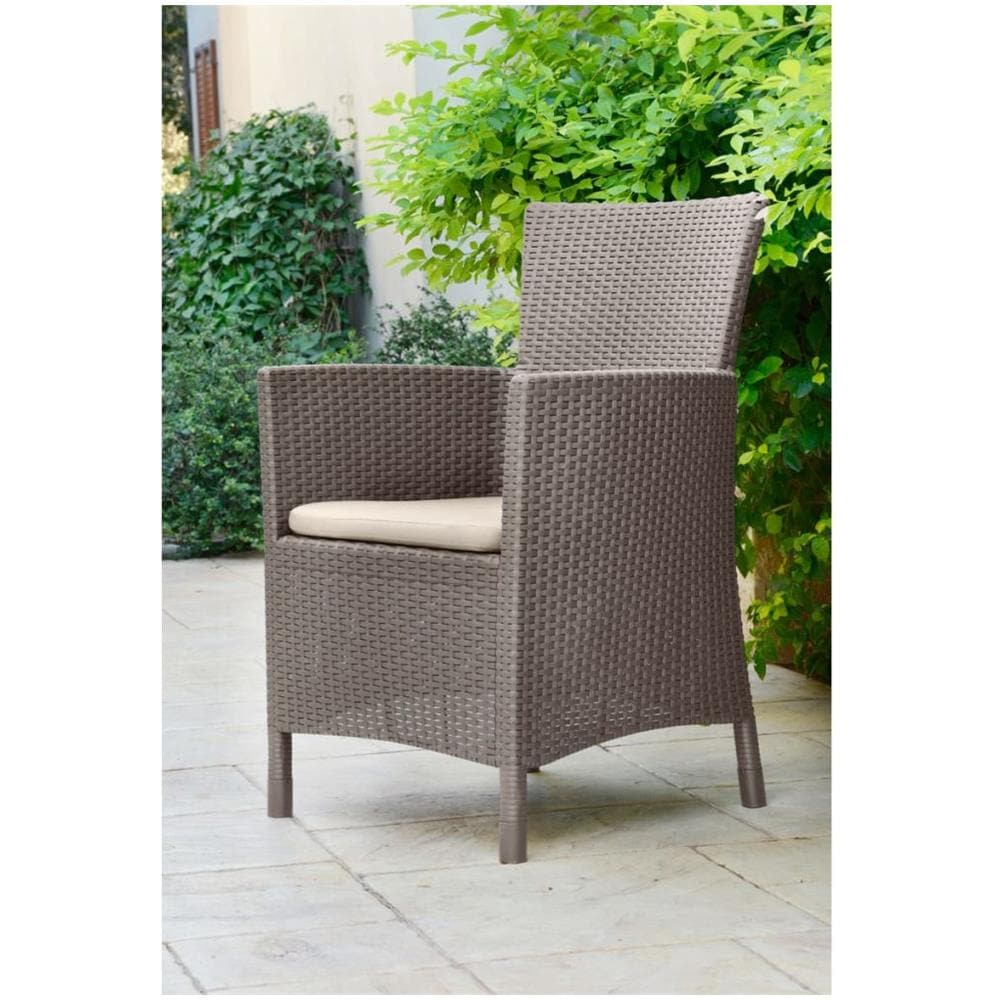 Keter Set da Pranzo per Esterni 3 pz Iowa Cappuccino 224383 - Foto 2