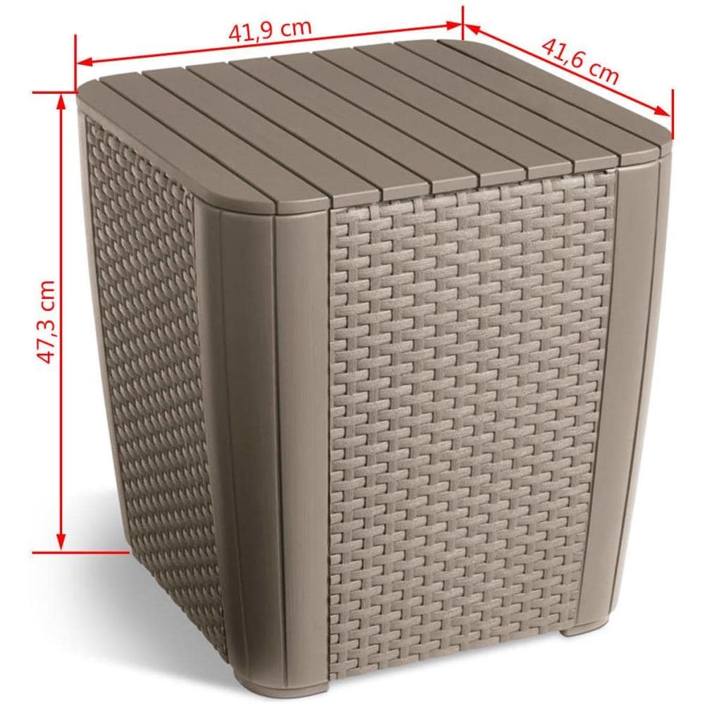 Keter Set da Pranzo per Esterni 3 pz Iowa Cappuccino 224383 - Foto 16