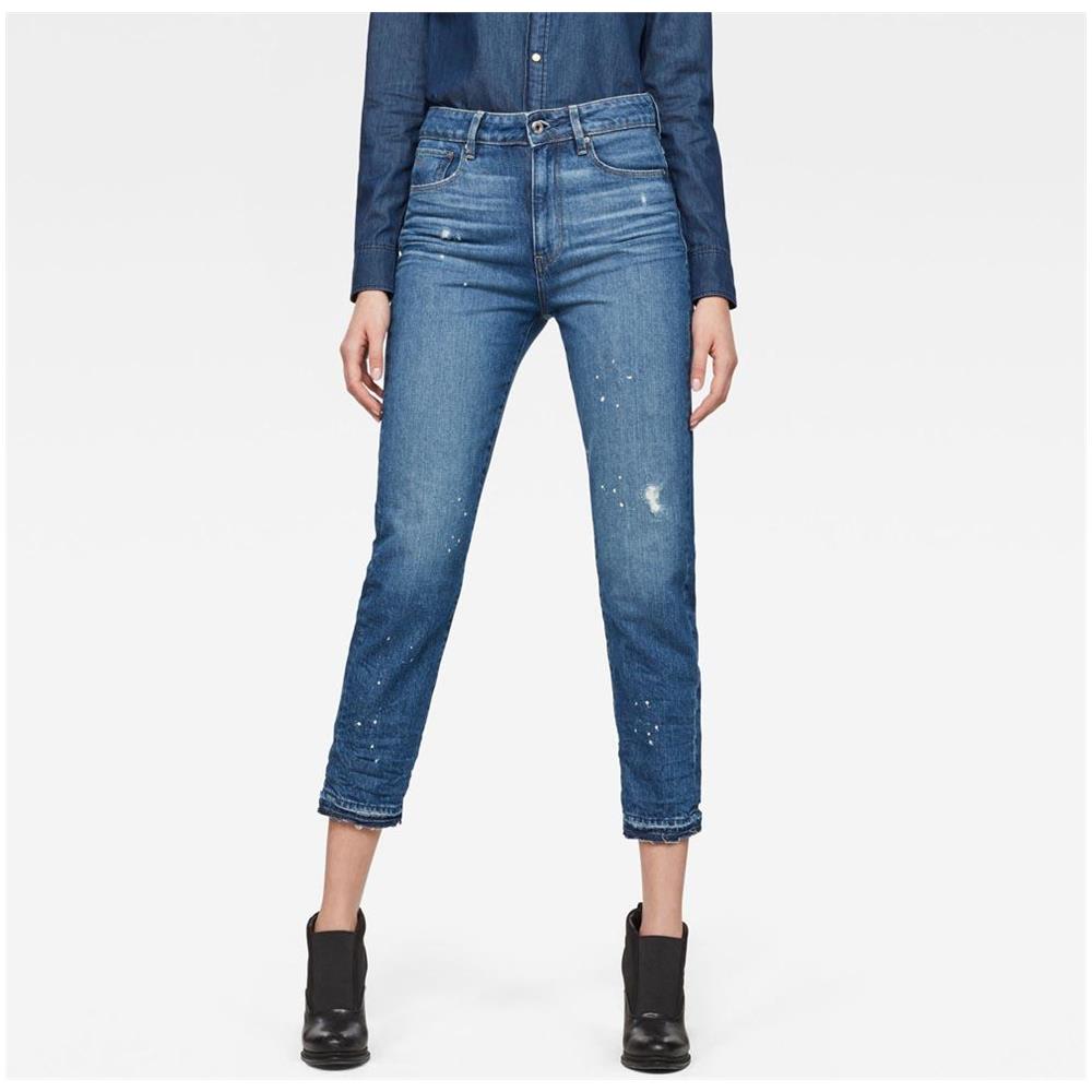 Pantaloni Gstar 3301 Ultra High Straight Rp 7/8 L30 Abbigliamento Donna W27-l30 - Foto 1