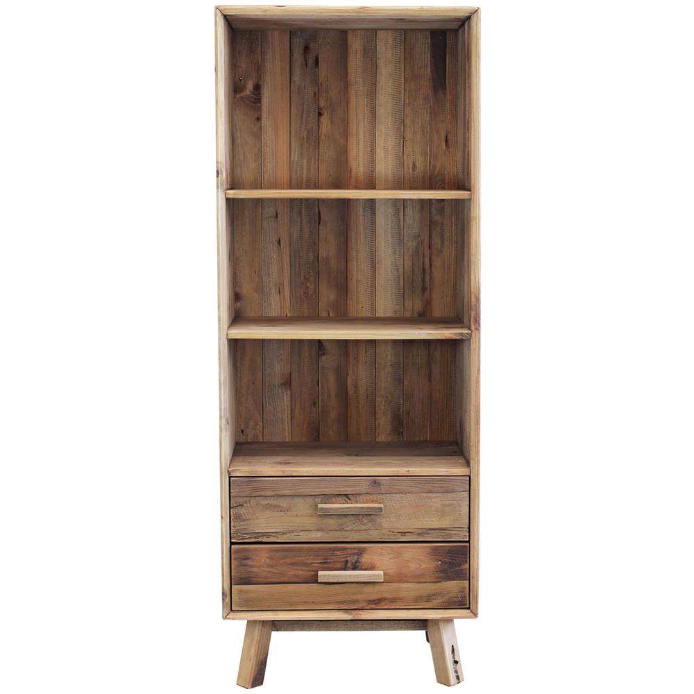 Pinus - Libreria Con 2 Cassetti E 3 Ripiani - Foto 4