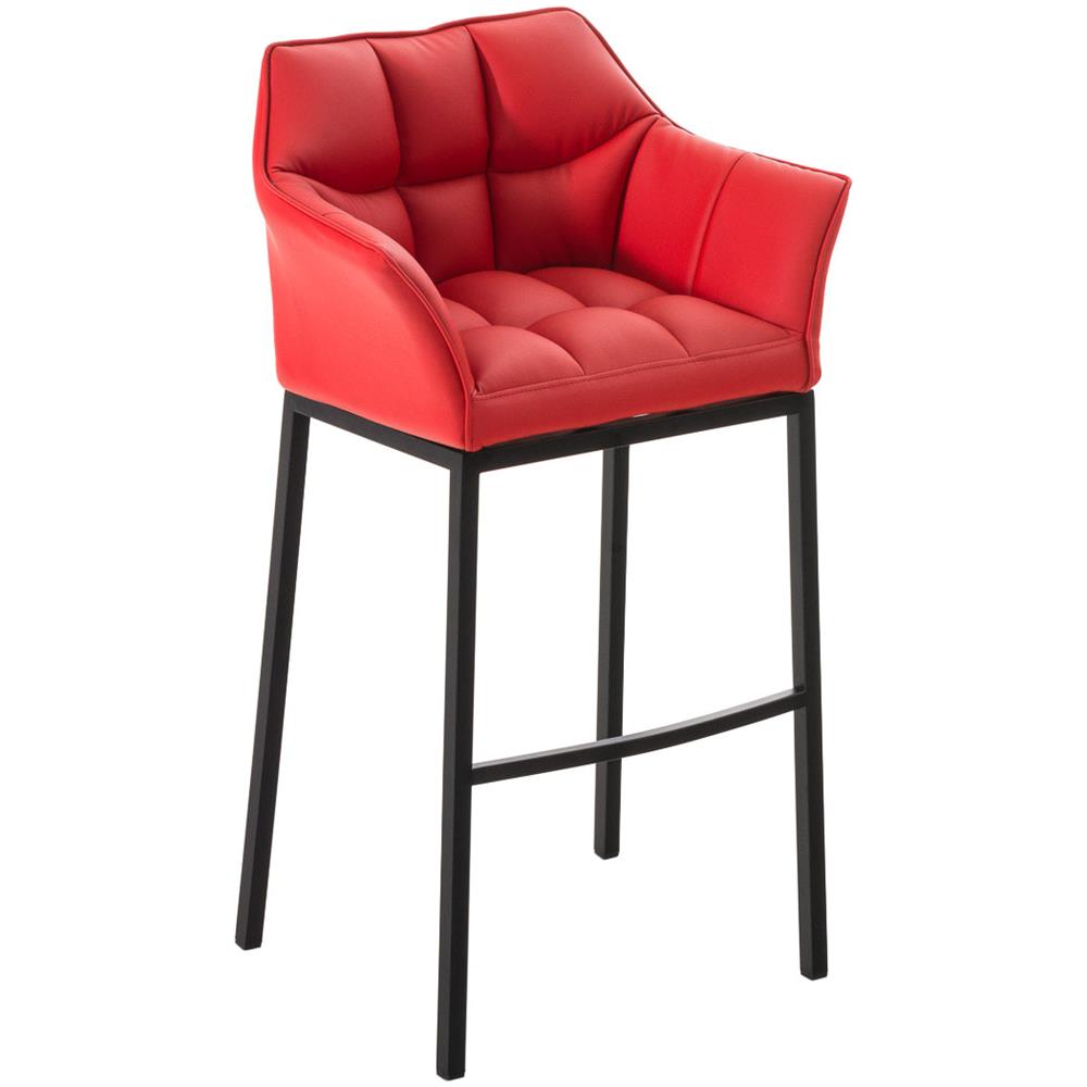 Sgabello Bar Girevole A 360° Seduta Regolabile In Altezza In PVC Panna Base In Metallo Nero 100004764 85142162
