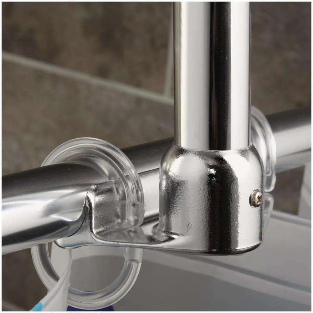 Supporto Per Bastone Tenda Doccia Bianco 55x2,5x2,5 Cm - Foto 2