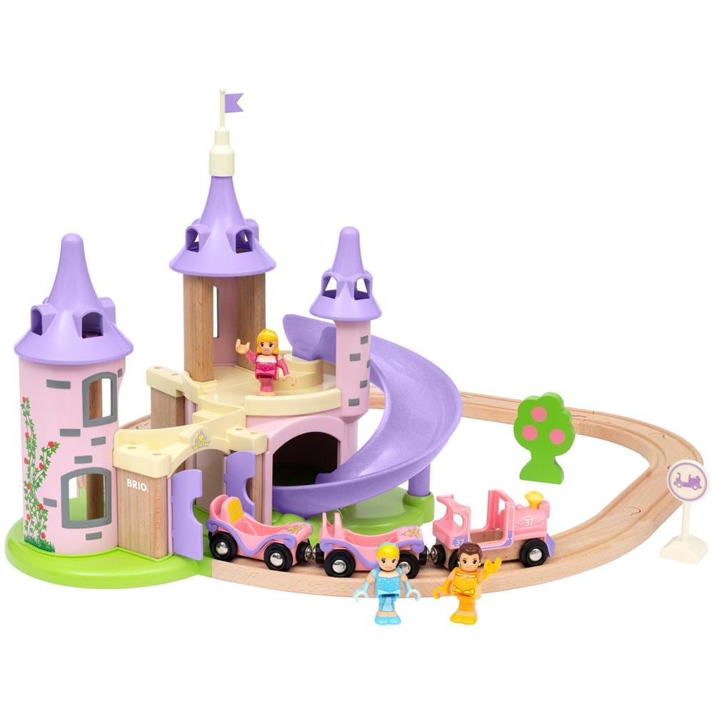 Disney Circuit Château Princesses - Scatola 18 Pezzi - Circuito Ferroviario In Legno - Ravensburger - Da 3 Anni - 33312 - Foto 2