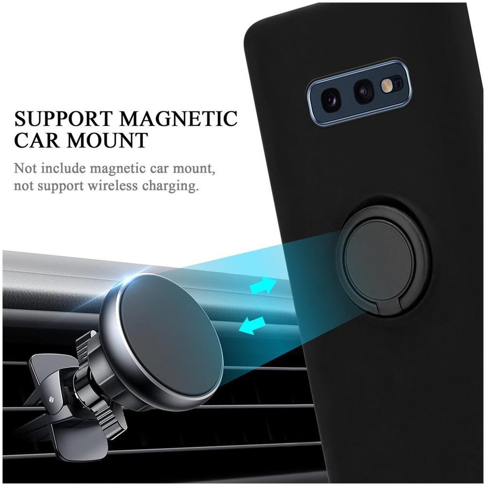 Cadorabo Custodia Compatibile Con Samsung Galaxy S10e In Liquid Nero - Coperchio Protettivo In Silicone Tpu Flessibile Con Anello - Foto 8