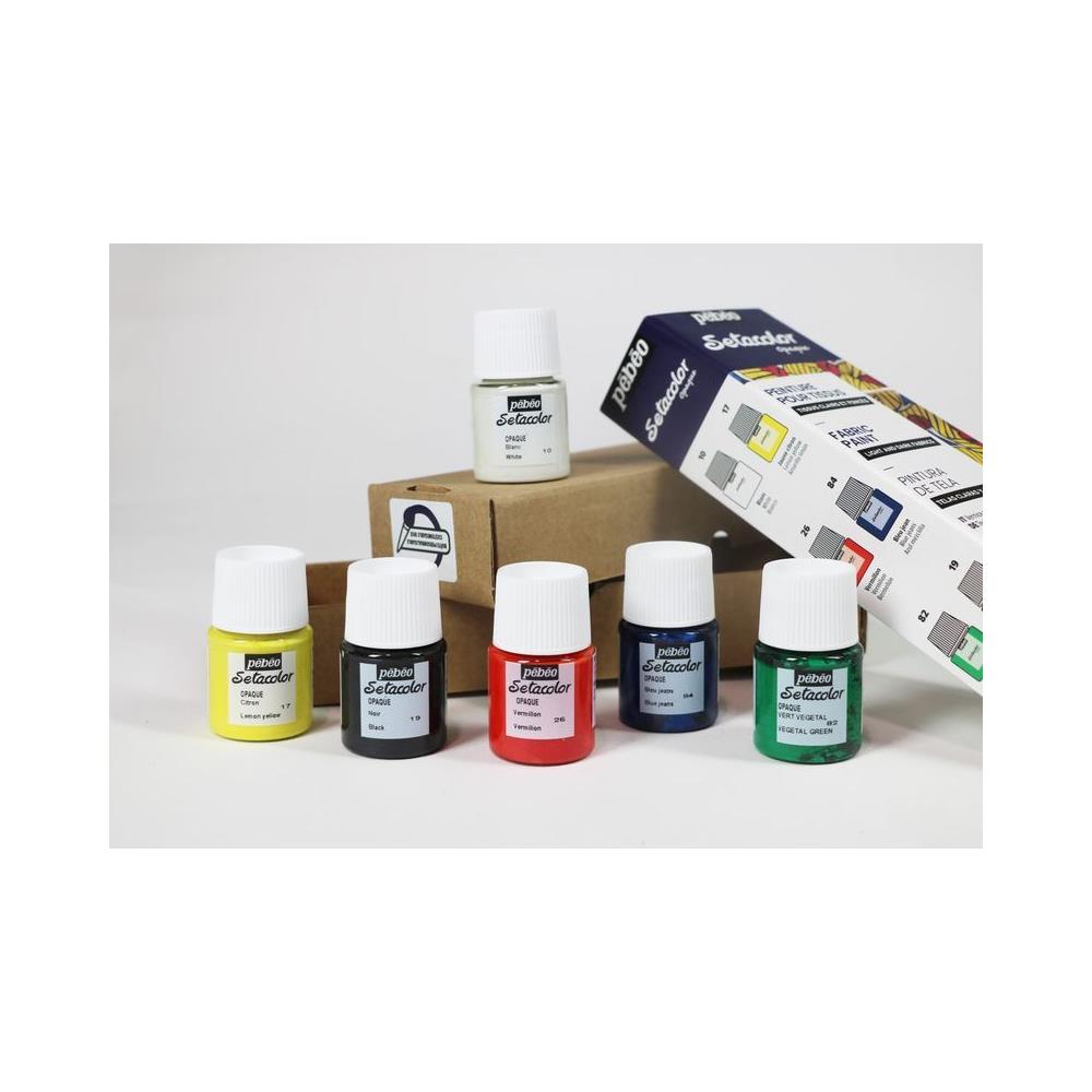 Set Di 6 Dipinti Per Tessuti Chiari E Scuri Setacolor - 6 X 20 Ml - Foto 2
