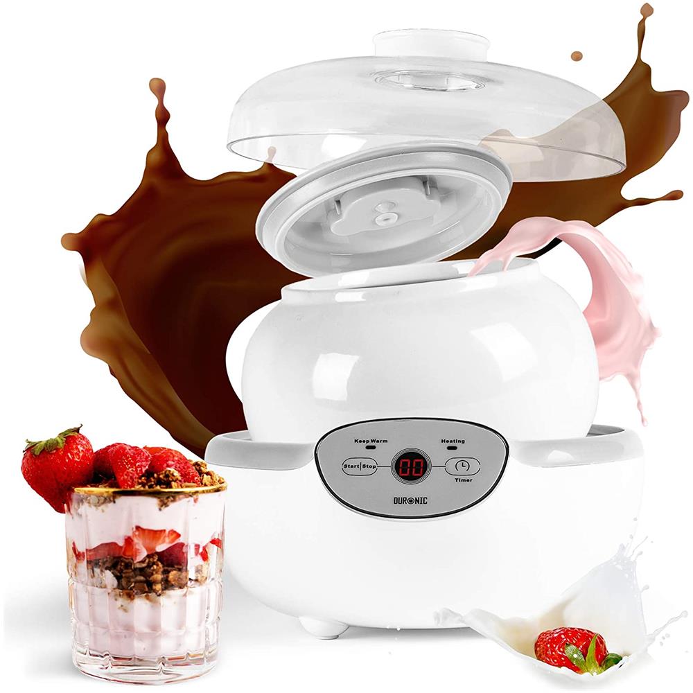 Yogurtiera Elettrica Automatica YM1 con Capacità 1.5 litri Potenza 20 W Colore Bianco - Foto 1