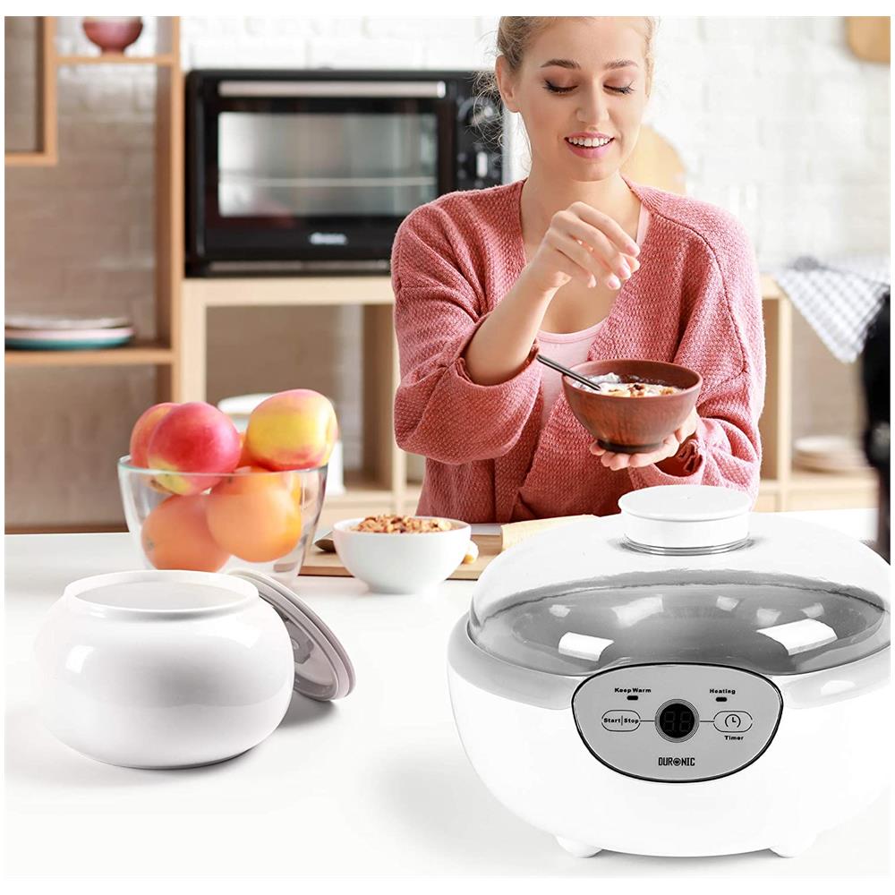 Yogurtiera Elettrica Automatica YM1 con Capacità 1.5 litri Potenza 20 W Colore Bianco - Foto 6