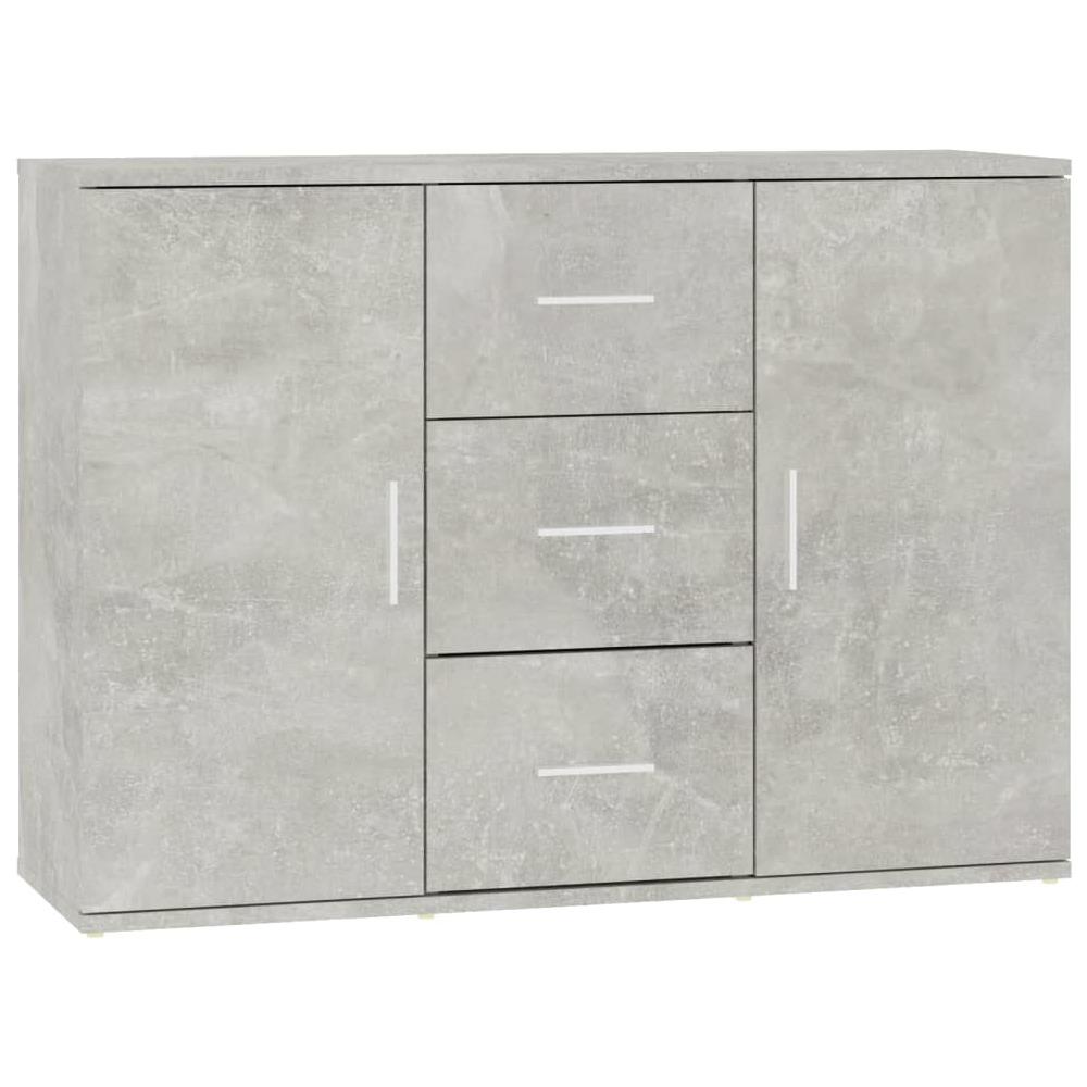 Credenza Grigio Cemento 91x29,5x65 Cm In Legno Multistrato - Foto 2