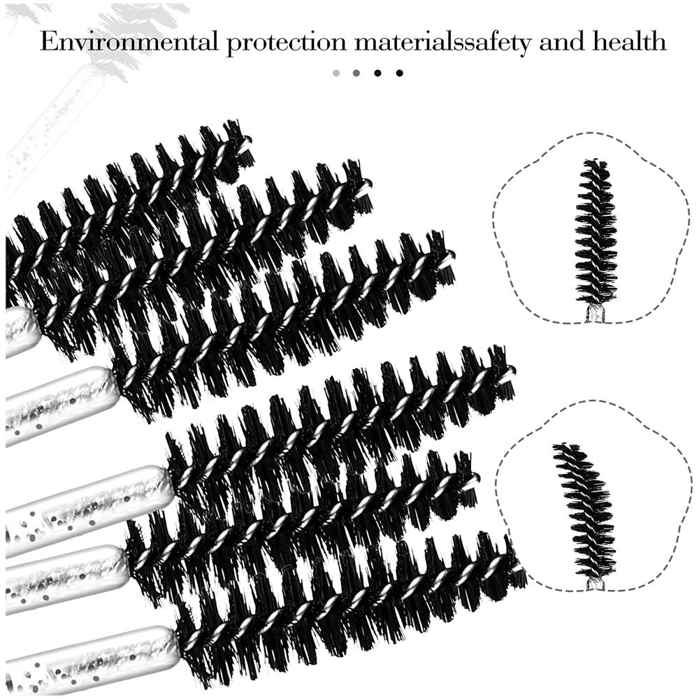 Pennelli Per Ciglia / Pennelli Per Sopracciglia 100 Pz Black - Foto 2