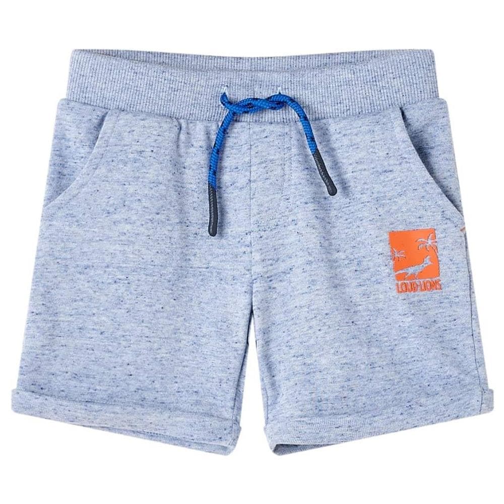 Pantaloncini per Bambini con Coulisse Blu Mélange 116 - Foto 1
