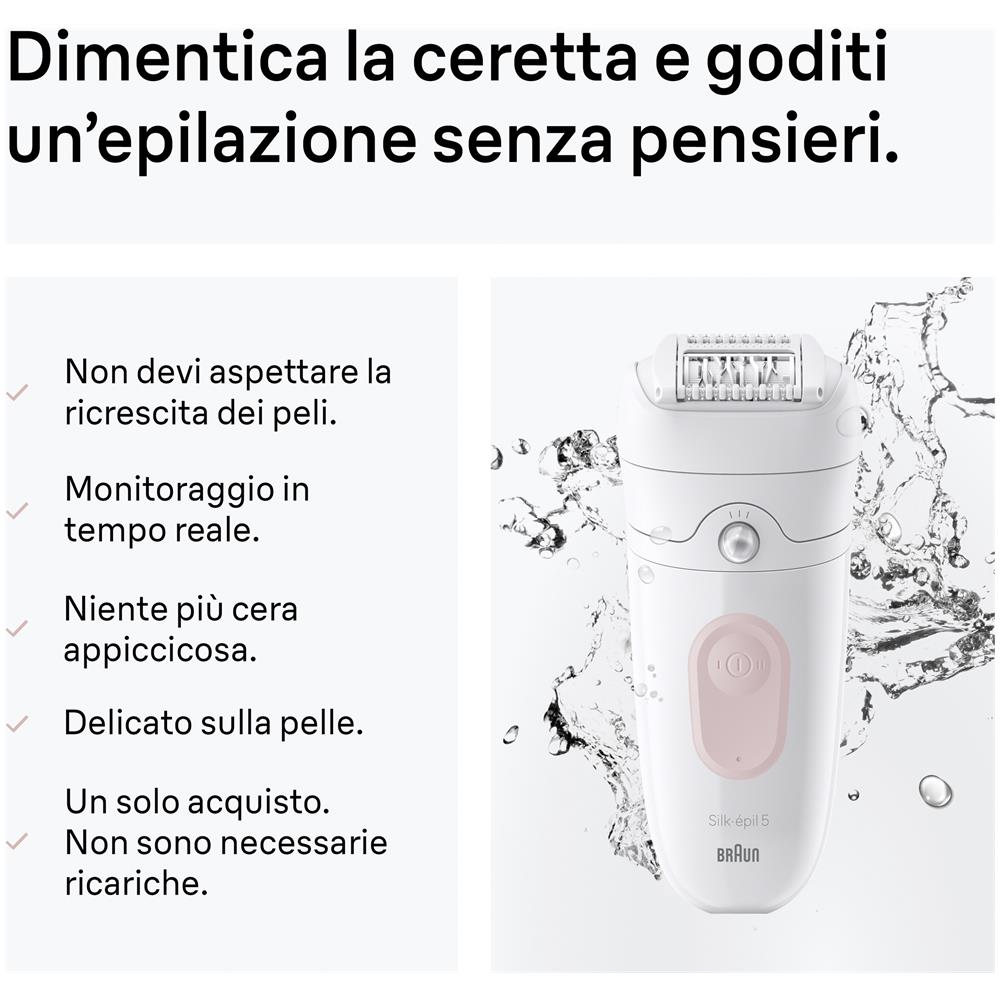 Silk·épil 5, Wet & Dry Epilator, Lasting Smooth Skin, 5-011, Flamingo Pink - Foto 12