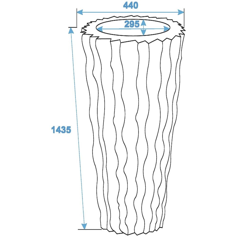 Design Piatto Lamella-140, Bianco - Foto 1