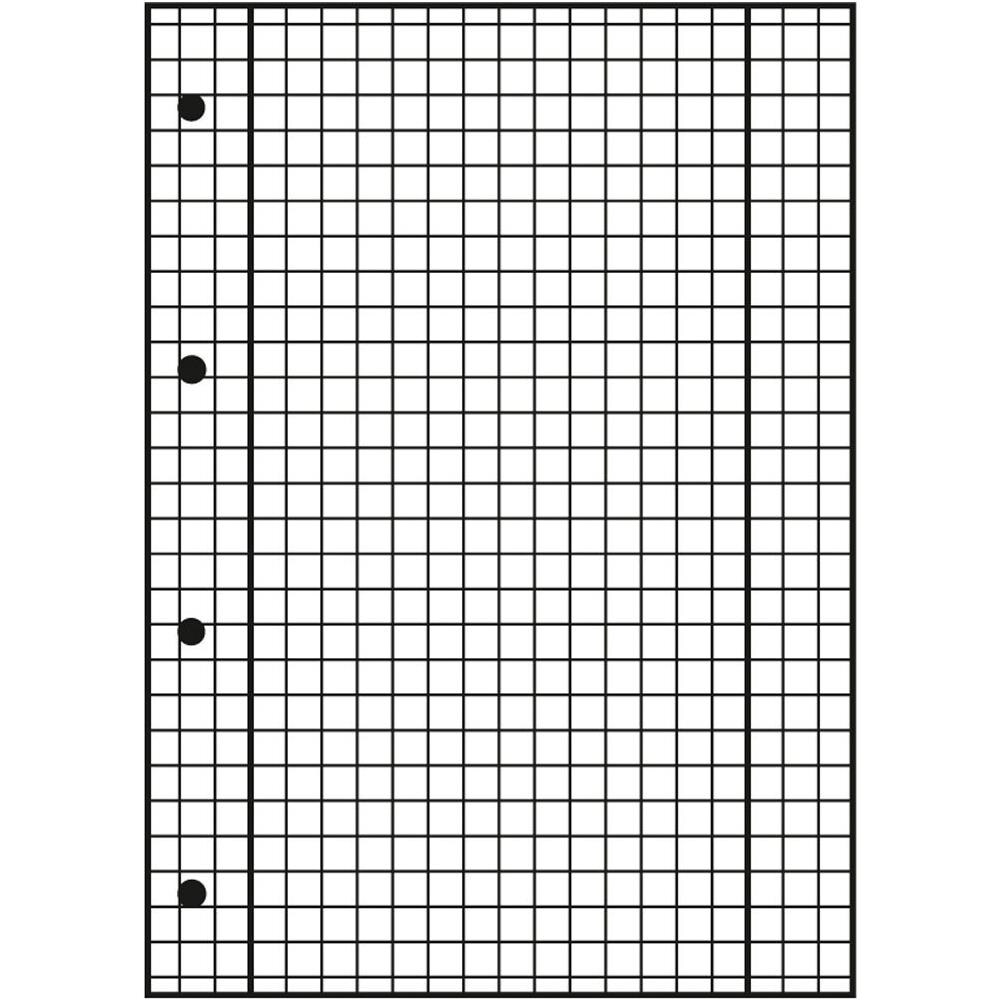 Quaderno In Formato A4, Lineatura 38, Bordi Ai Lati, 4 Fori, Perforato, Confezione Da 15 Quaderni Da 16 Fogli A Quadretti Ciascuno - Foto 2