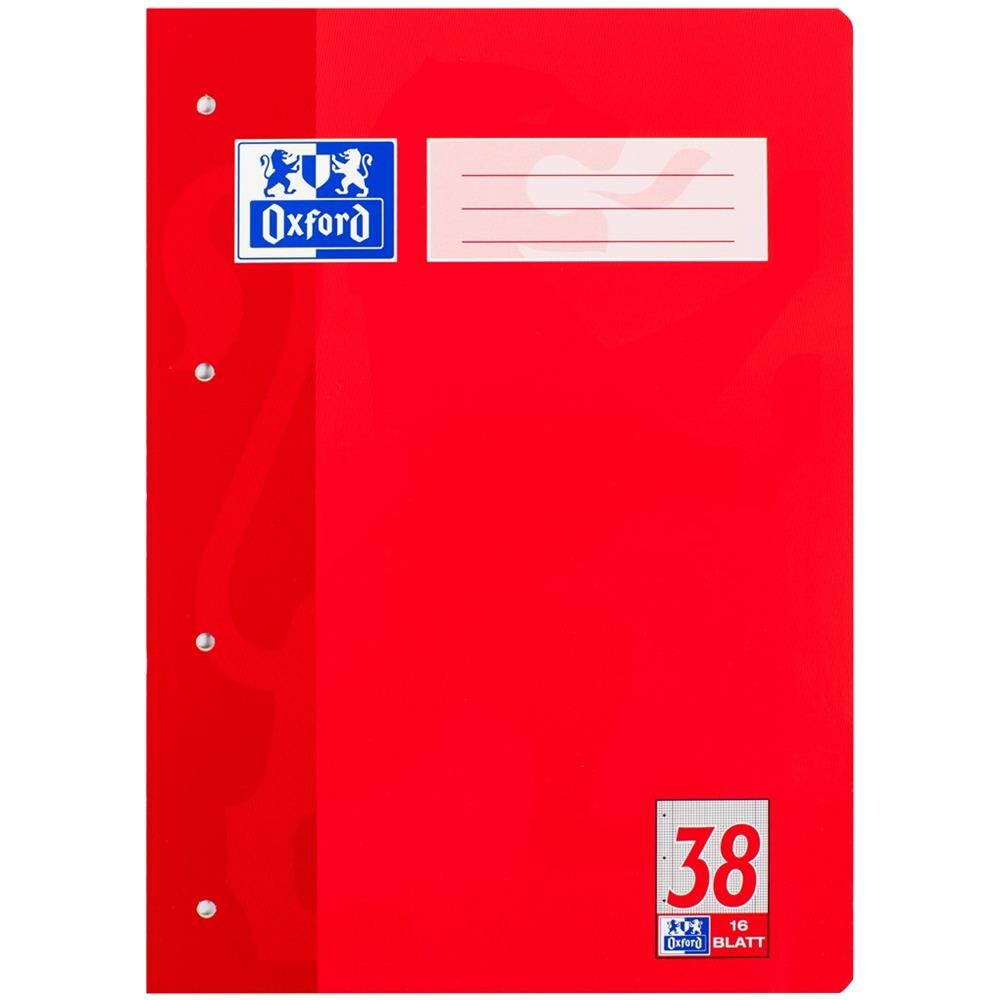 Quaderno In Formato A4, Lineatura 38, Bordi Ai Lati, 4 Fori, Perforato, Confezione Da 15 Quaderni Da 16 Fogli A Quadretti Ciascuno - Foto 1