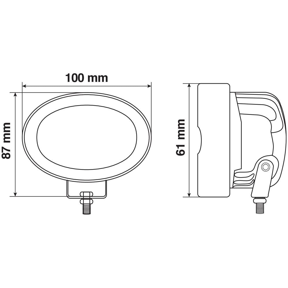 72278 Wl-23 Faro Lineare Di Segnalazione 10-80v Luce Blu - Foto 3