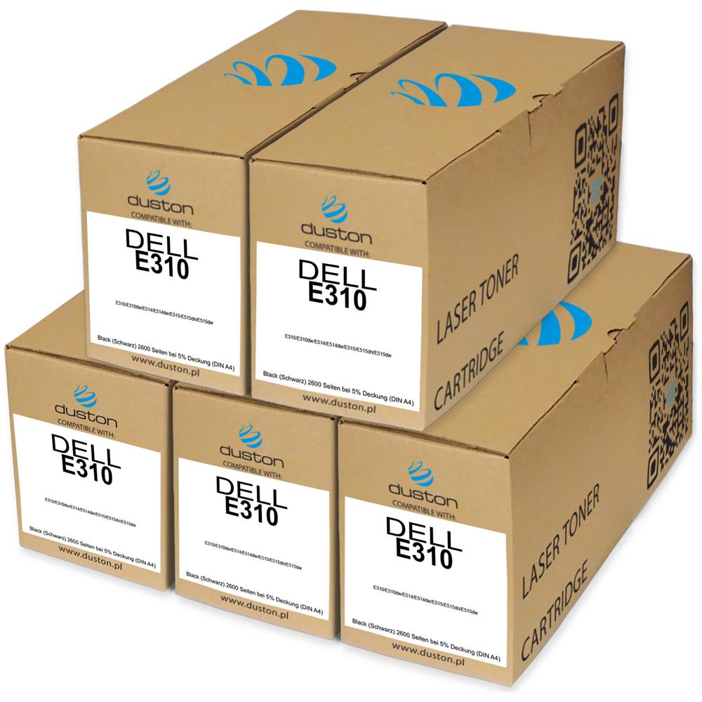 TONER COMPATIBILE - 5x E310, 593-bblh Negro Compatible Con Dell E310 E310dw E514 E514dw E515 E515dn E515dw - Foto 1
