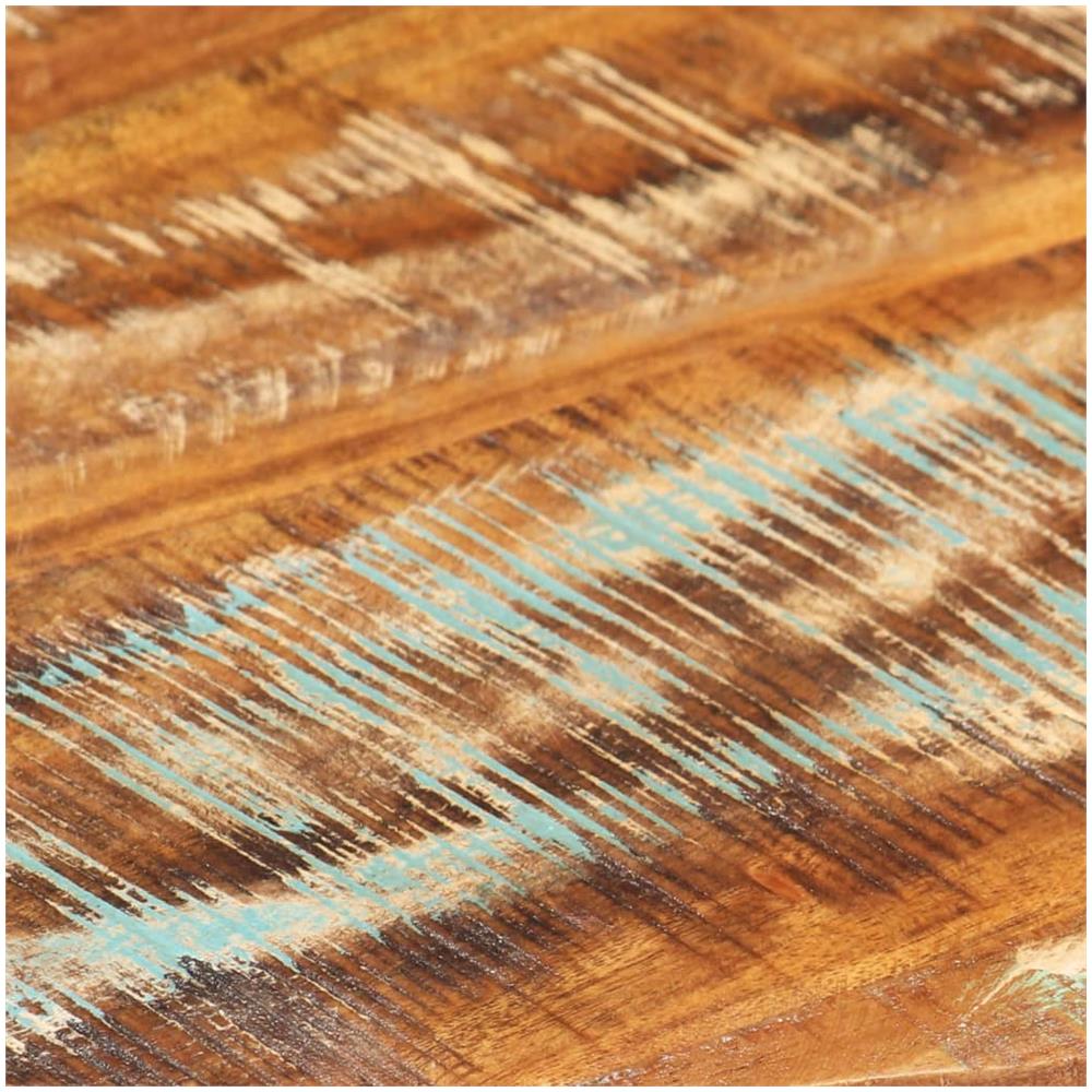 Tavolino Da Caff Nero 68x68x30 Cm Legno Massello Di Recupero - Foto 2