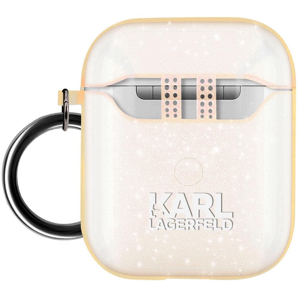 Cover Airpods Choupette Silicone Glitter Moschettone Gialla - Foto 2