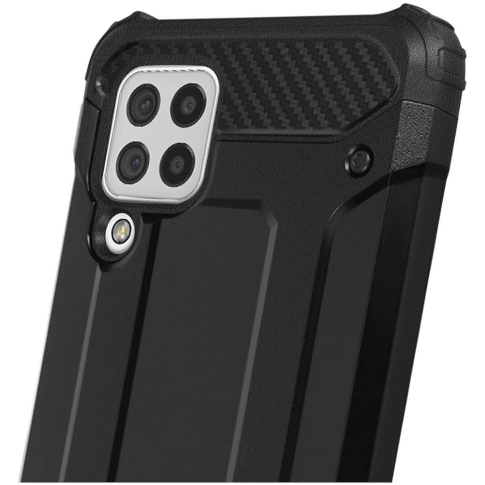 Cover Galaxy A22 4g, M32 E M22 Rilievo Ibrida Anti-caduta Defender Ii Nera - Foto 2