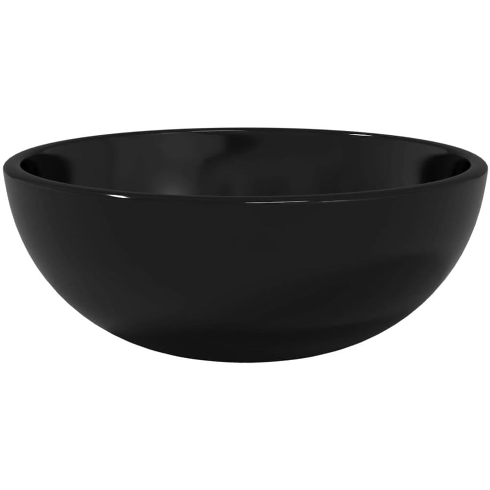 Lavandino in Vetro Temperato 30x12 cm Nero - Foto 2