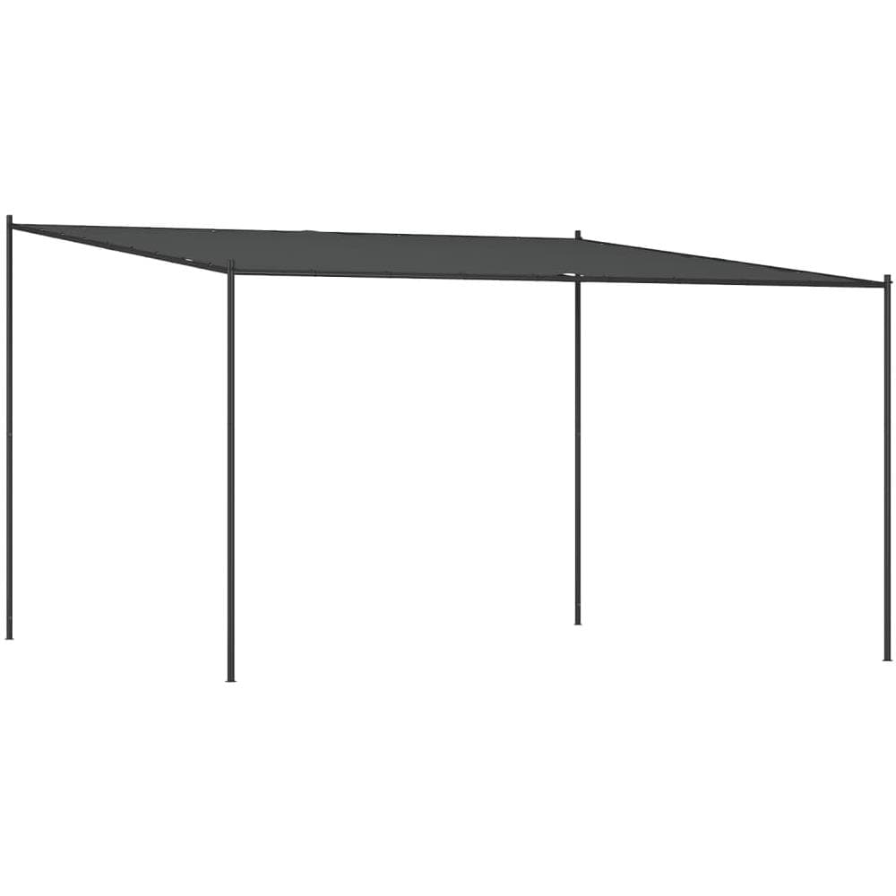 Gazebo Antracite 4x4 M 180 G /m Tessuto E Acciaio - Foto 2