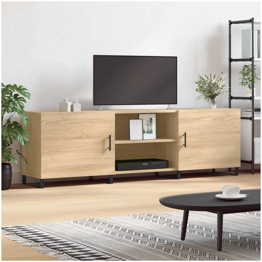 Mobile Porta Tv Rovere Sonoma 150x30x50 Cm In Legno Multistrato - Foto 1