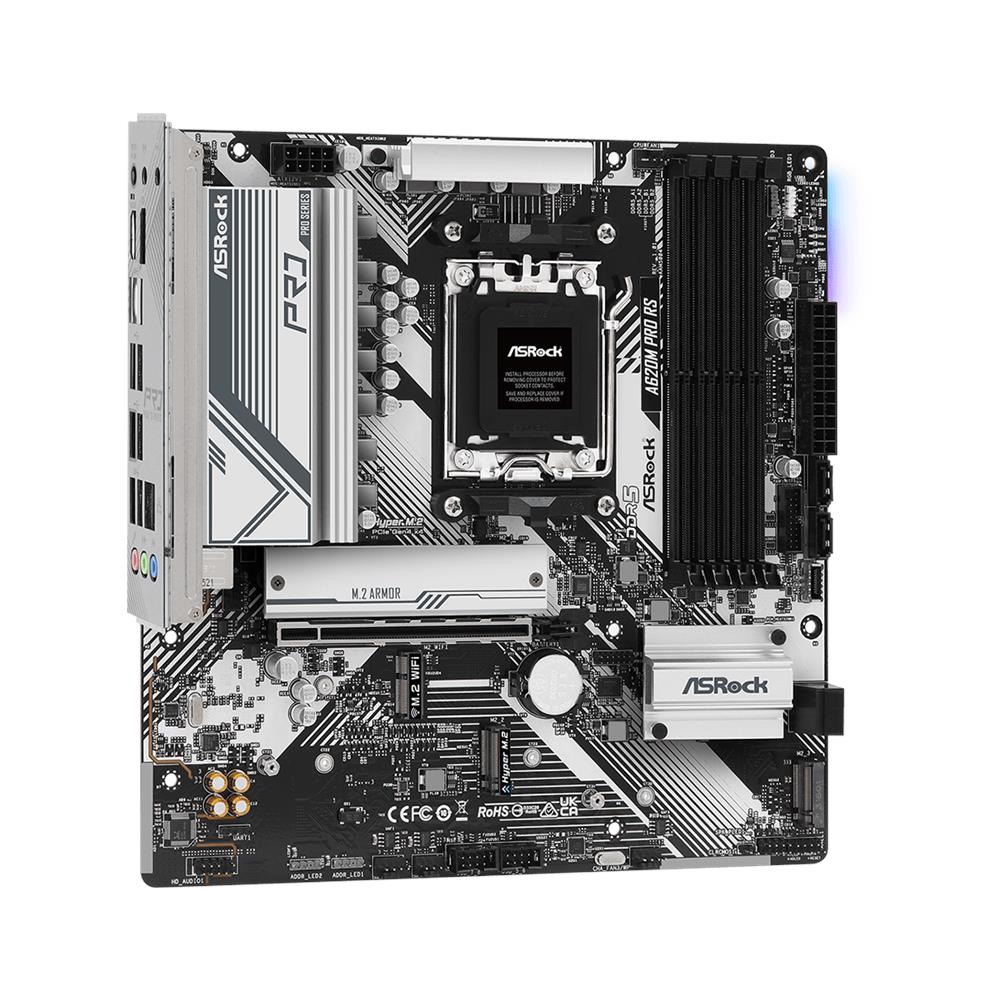 Scheda Madre A620M Pro RS Socket AM5 Chipset AMD A620 micro ATX - Foto 4