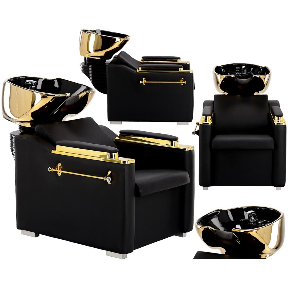 Lavatesta Lavaggio Per Parrucchieri / Barbieri Berlin Per Il Salone Da Parrucchiere / Barbiere Vasca Mobile In Ceramica Miscelatore Doccetta - Foto 1