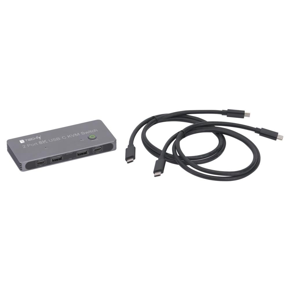IDATA KVM-DPC8K switch per keyboard-video-mouse (kvm) Grigio - Foto 10