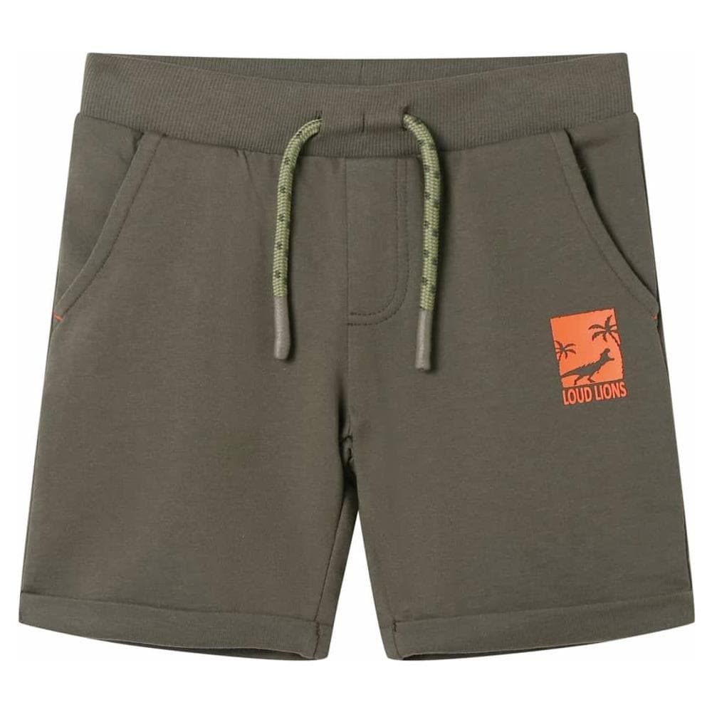 Pantaloncini per Bambini con Coulisse Cachi Scuro 116 - Foto 1