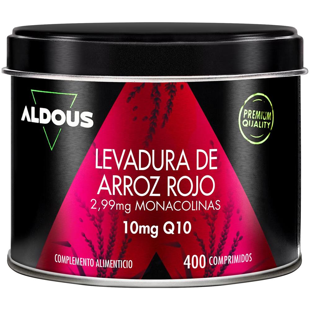 Lievito di riso rosso con coenzima Q10 Aldous | 400 compresse - Foto 1