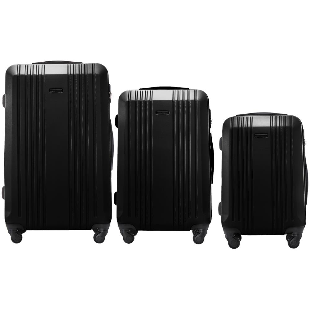Set di valigie Wings Kestrel da 3 pezzi - Nero, materiale ABS+ - Foto 1
