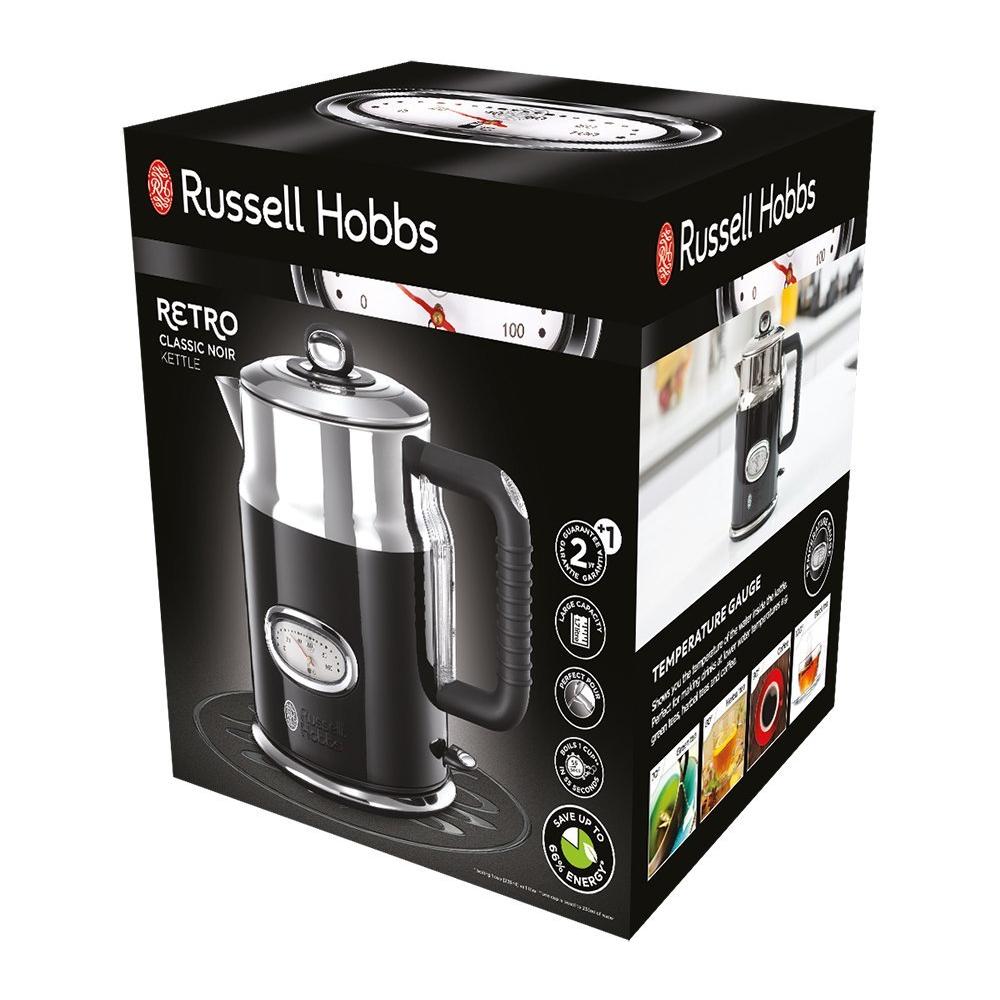 Bollitore Retro Classic Noir 21671-70 Bolle in 55 Secondi 1,7 Litri 2400 Watt - Foto 2