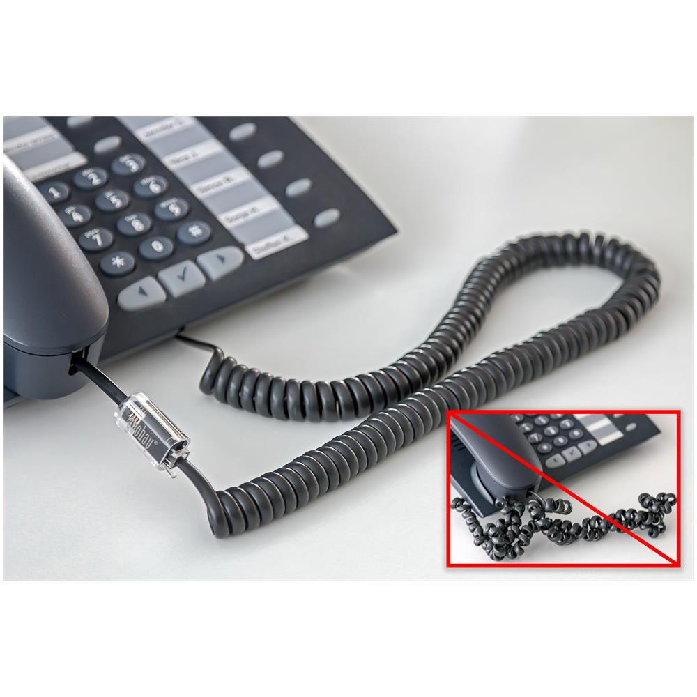 Plug Telefonico RJ10 Antiattorcigliamento per Cornetta con Cavo 30mm - Foto 2