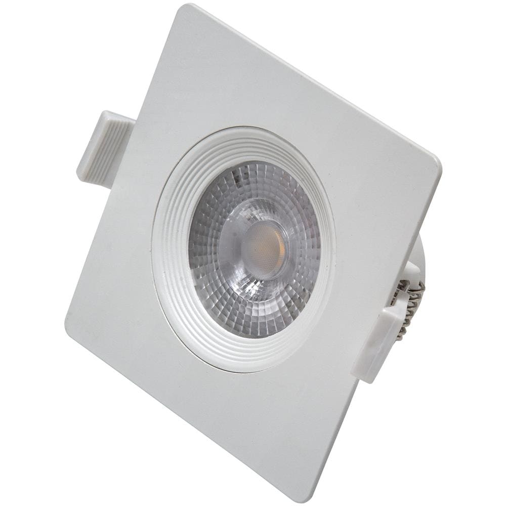 Faretto Ad Incasso Quadrato Bianco 7w Led Luce Calda - Foto 1