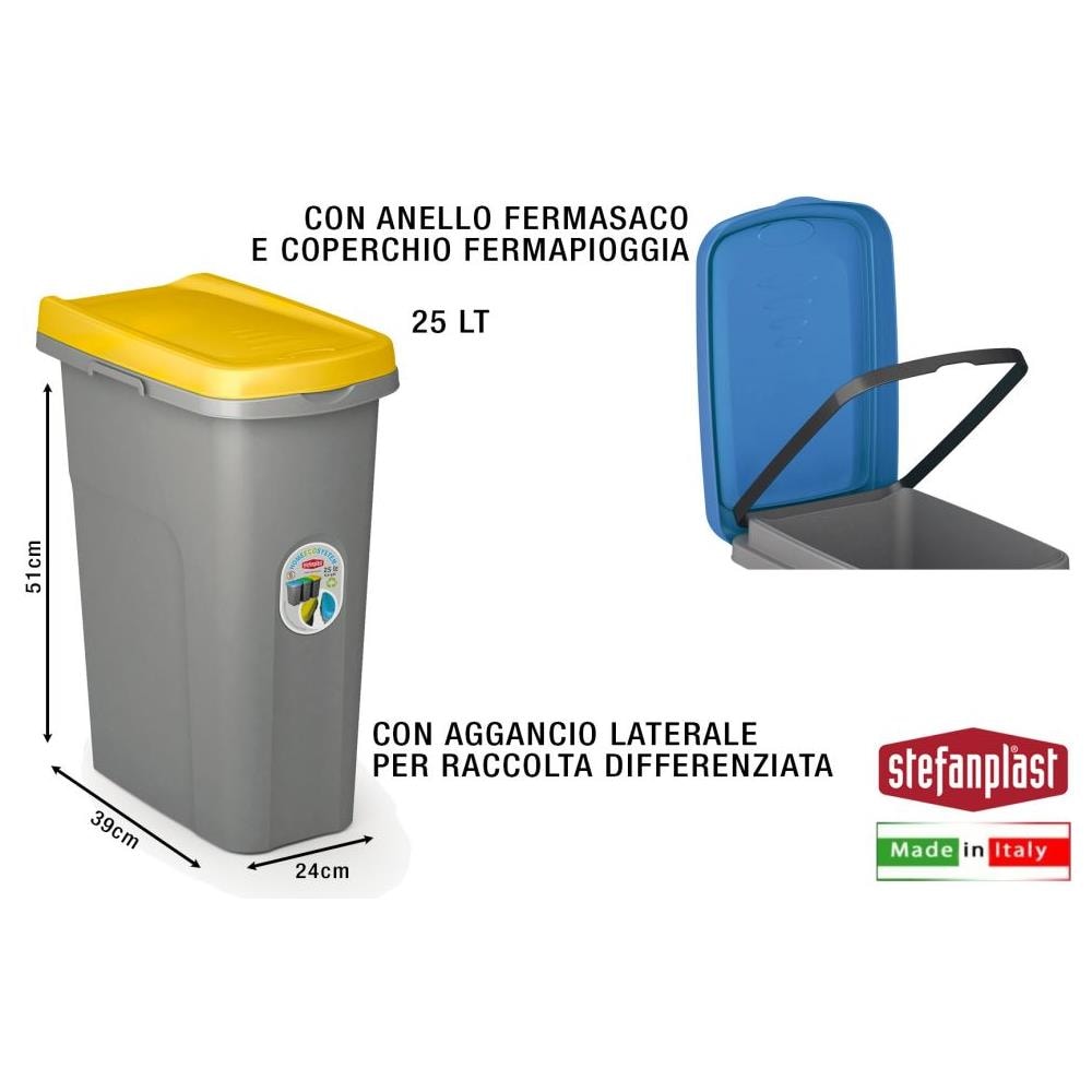 Pattumiera C / Cop. Giallo Lt. 25 - Foto 1