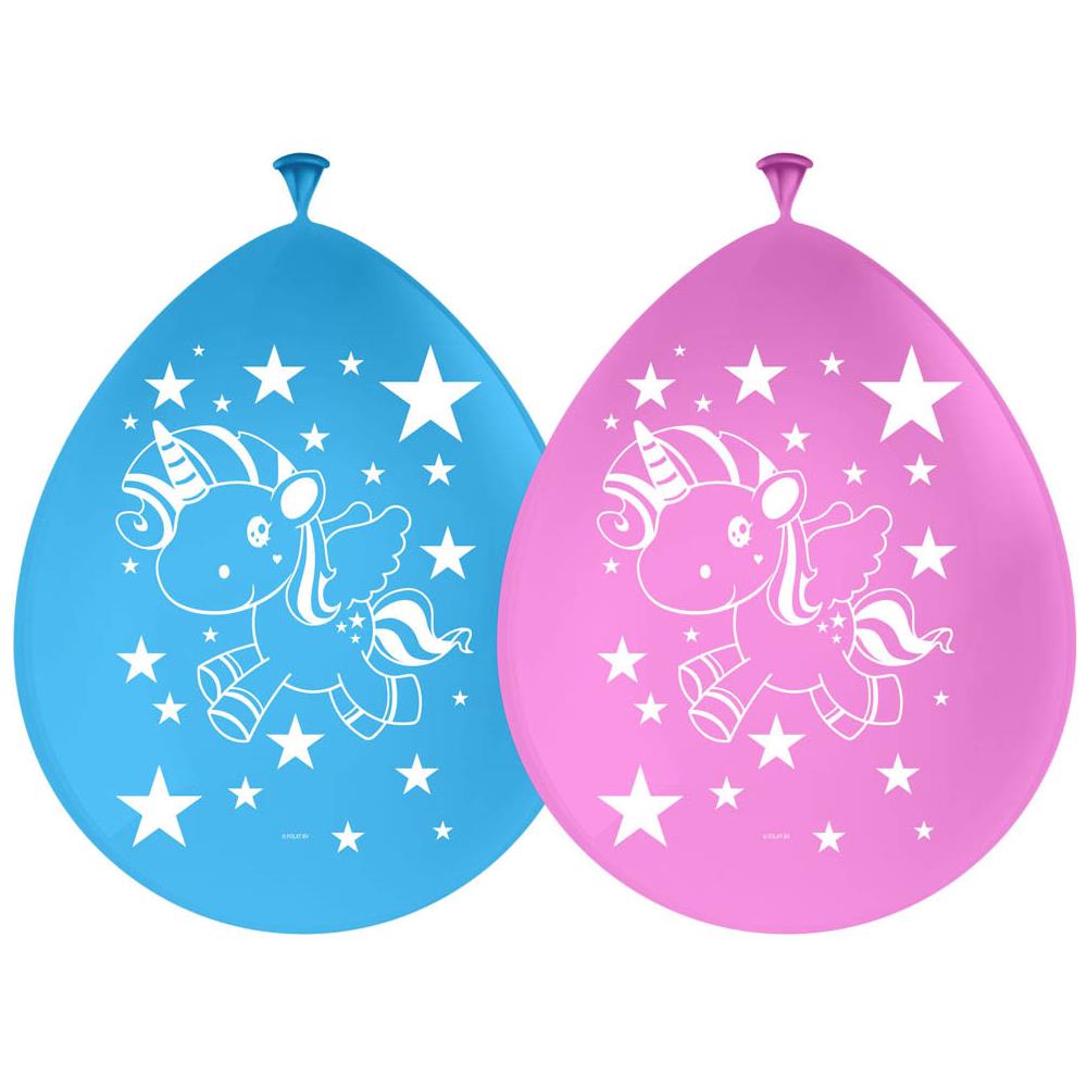 Palloncino Foil A Forma Di Cuori Con Unicorno Folat - 45cm, Multicolore, Perfetto Per Festa Di Compleanno E Bambini