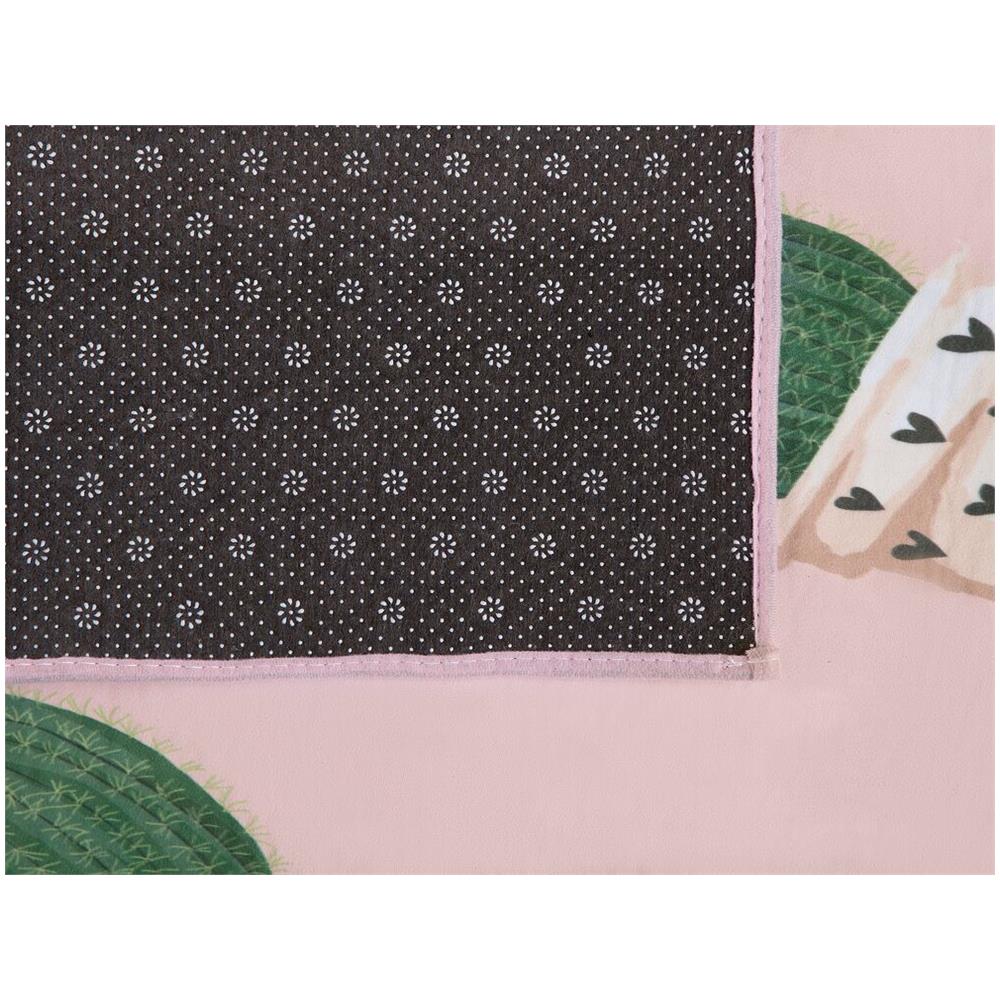 Tappeto Rosa Modello Cactus 80 X 150 Cm Eldivan - Foto 9