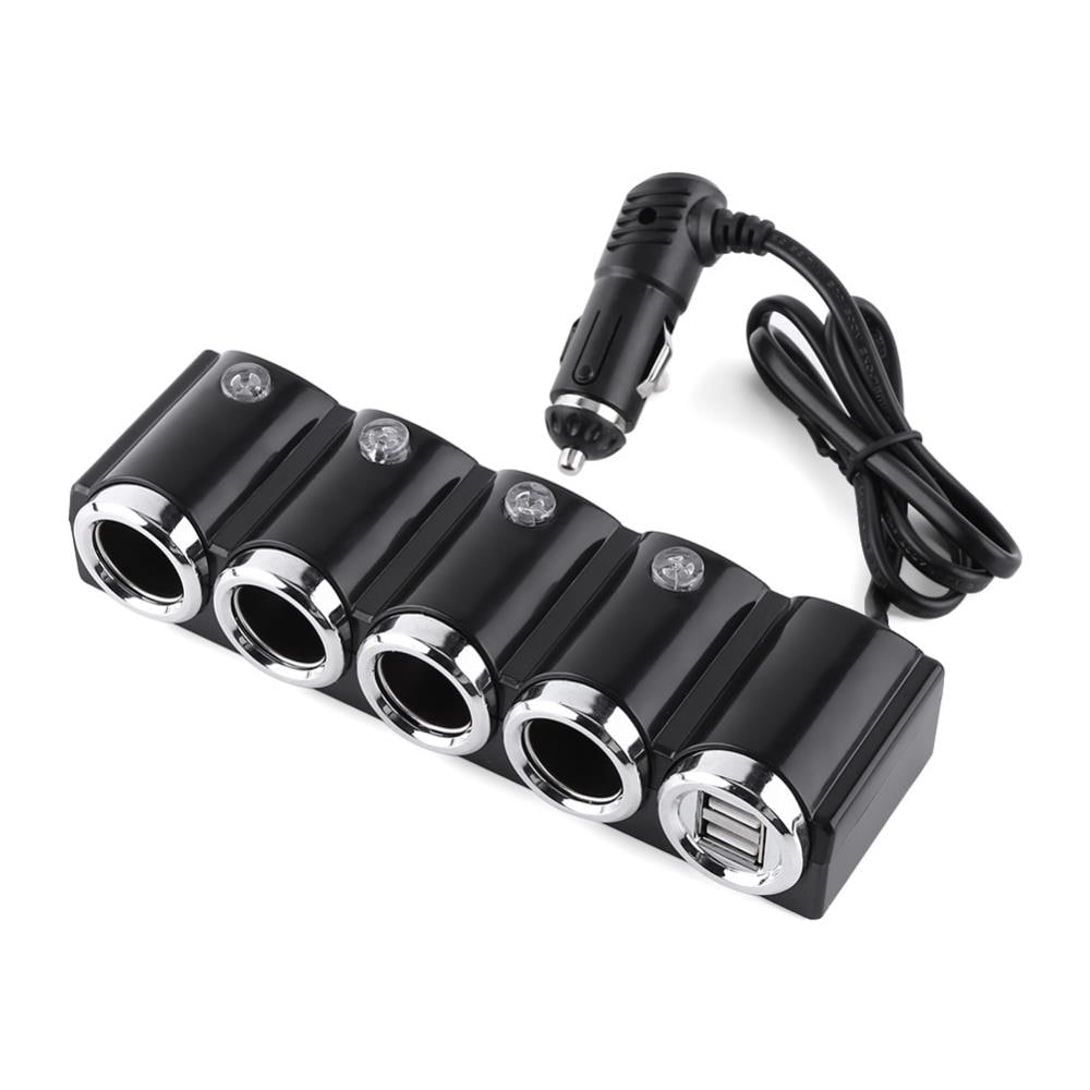 Splitter Per Accendisigari Per Auto Lighter 04 12v / 24v 4 Uscite, 2xusb, Indicatore Led - Foto 2