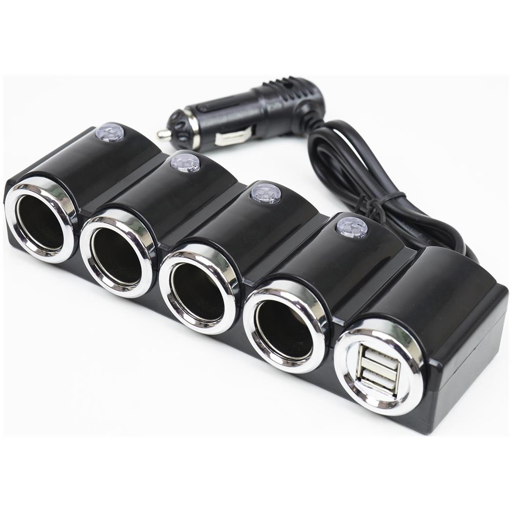 Splitter Per Accendisigari Per Auto Lighter 04 12v / 24v 4 Uscite, 2xusb, Indicatore Led - Foto 6