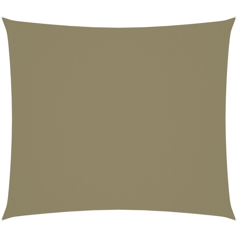 Parasole a Vela Oxford Rettangolare 2x2,5 m Beige - Foto 1