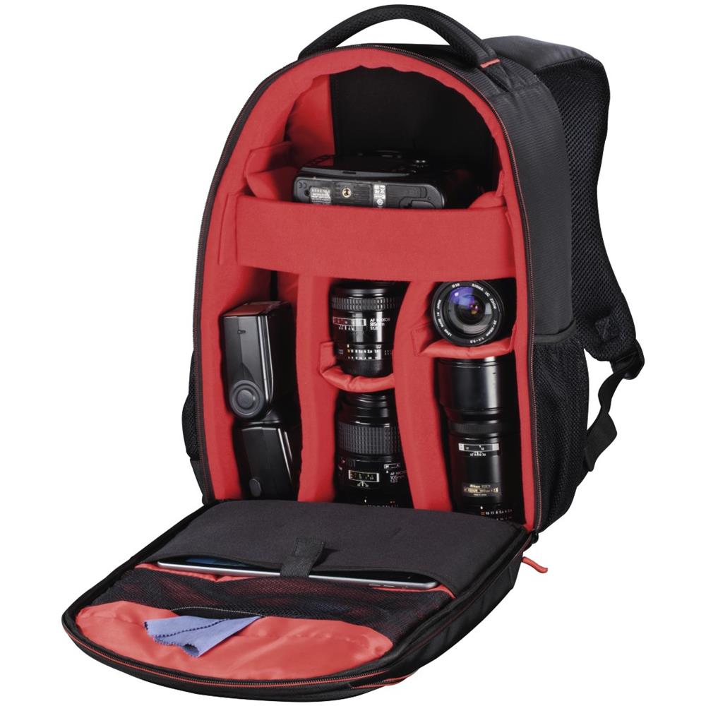 Miami Zaino Nero, Rosso - Foto 2