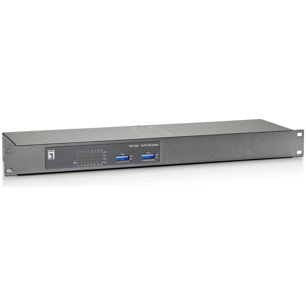 FEP-1601 Fast Ethernet (10/100) Supporto Power over Ethernet (PoE) Grigio - Foto 1